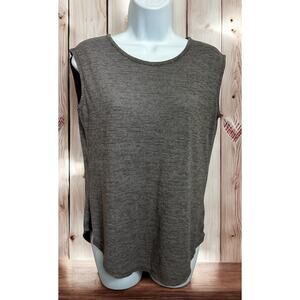 Athleta Tank Top Sz Small Brown Striped Soft Athletic Shirt Sleeveless